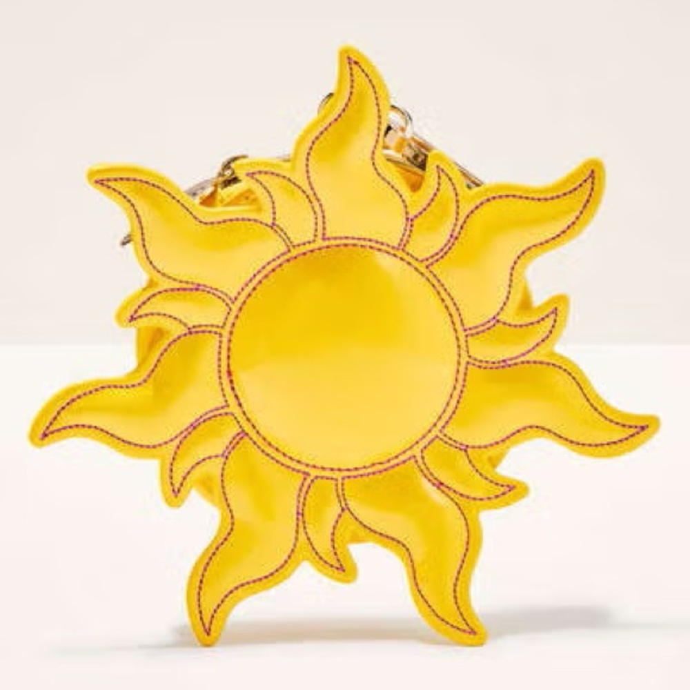 Bath & Body Works Disney Princess Rapunzel Sun Coin Purse Keychain Bag Charm NWT